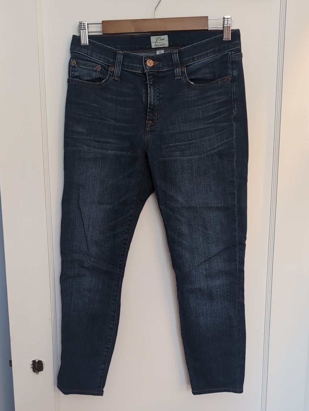 J. Crew Toothpick Dark Blue Skinny Jeans